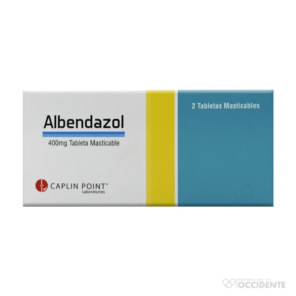 ALBENDAZOL 400MG TABLETA X 10 TABLETAS (CAJA 10 BLISTER). CAPLIN POINT