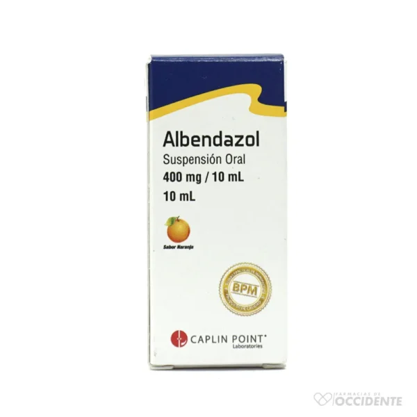 ALBENDAZOL SUSP. 400MG/10ML – 10 ML. CAPLIN POINT