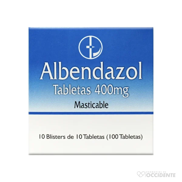 ALBENDAZOL TAB 400MG X 2 TABLETAS. CAPLIN POINT