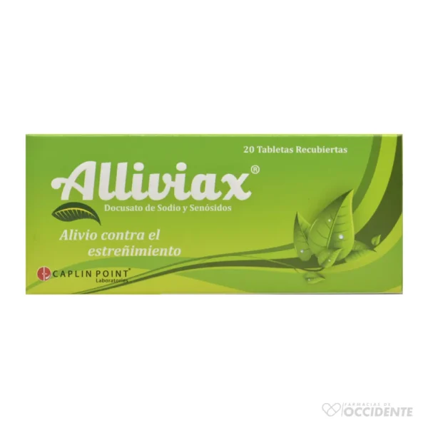 ALLIVIAX (DOCUSATO DE SODIO Y SENOSIDOS) TABLETAS X 20S. CAPLIN POINT