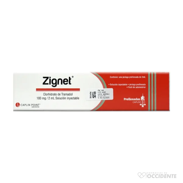 ZIGNET (TRAMADOL 100MG/2ML) JERINGA PRELLENADA