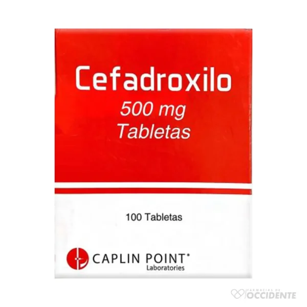 CEFADROXILO TABLETAS 500MG X 10 (CAJA 100). CAPLIN POINT