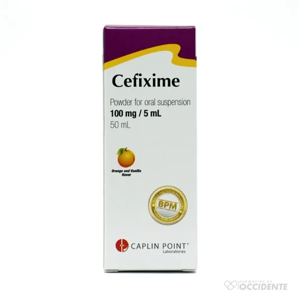 CEFIXIMA SUSP. 100MG/5ML – 50ML. CAPLIN POINT