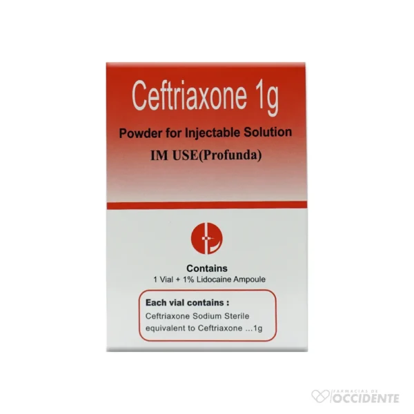 CEFTRIAXONA 1GR LIDOCAINA INY. – KIT. CAPLIN POINT