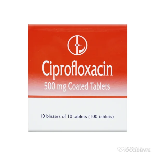 CIPROFLOXACINA TAB 500MG X 10 TABLETAS (CAJA 10 BLISTER). CAPLIN POINT