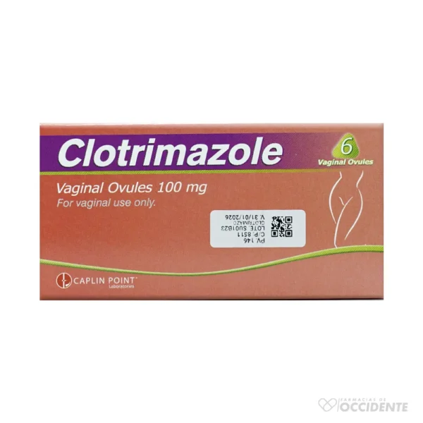 CLOTRIMAZOL OVULOS VAGINALES 100MG X 6S. CAPLIN POINT