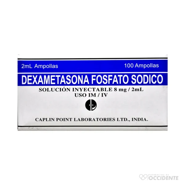 DEXAMETASONA 8MG/2ML NEUROTROPAS INYECTABLE KIT. CAPLIN POINT