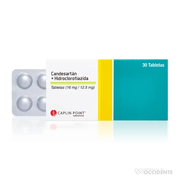 *CANDESARTAN TABLETAS 16MG X 10 (CAJA 3 BLISTER). CAPLIN POINT