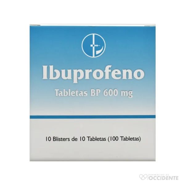 IBUPROFENO 600MG TABLETAS X 1 TABLETA (CAJA 100 UNIDADES). CAPLIN POINT