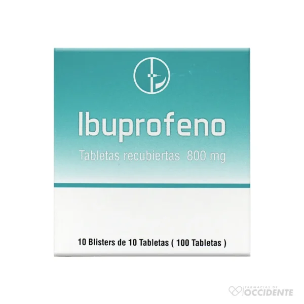 IBUPROFENO 800MG TABLETAS X 1 TABLETA (CAJA 100 UNIDADES). CAPLIN POINT