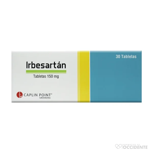 IRBESARTAN TABLETA 150MG X 30 TABLETAS. CAPLIN POINT