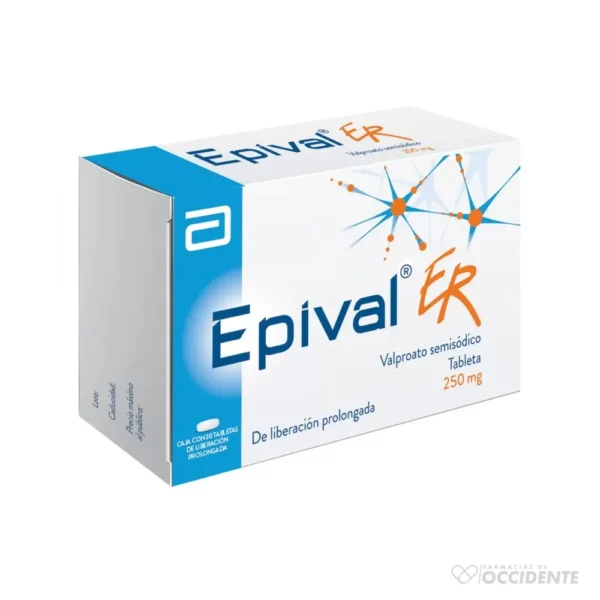 EPIVAL ER TABLETAS 250MG X 30