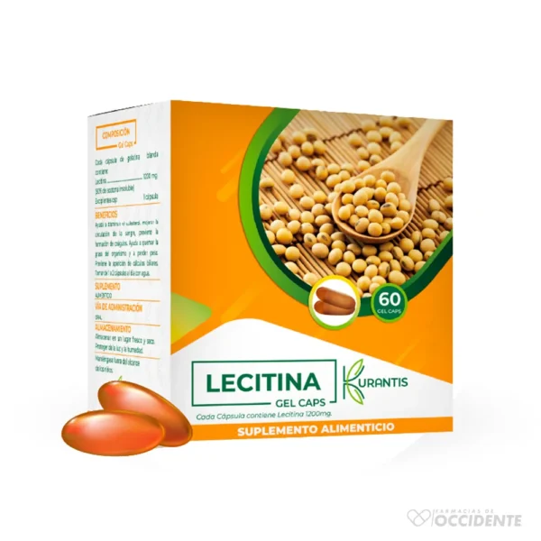 LECITINA CAPSULAS 1200MG X 6X10 CAPSULAS. KURANTIS