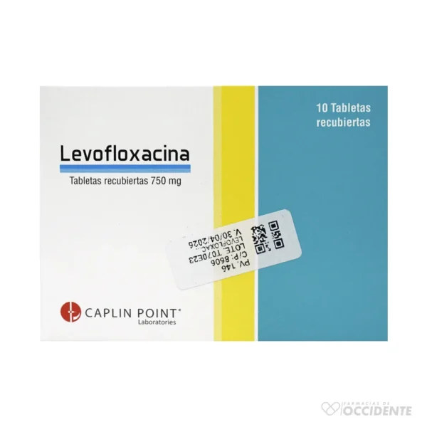 LEVOFLOXACINA 750MG X 1 TAB. RECUBIERTA(CAJA10). CAPLIN POINT