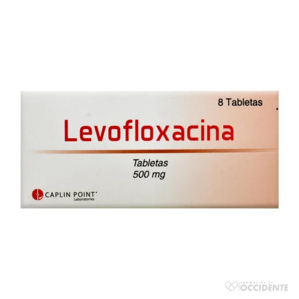 LEVOFLOXACINA TAB. 500 MG X 1 TABLETA(CAJA 8 TAB). CAPLIN POINT