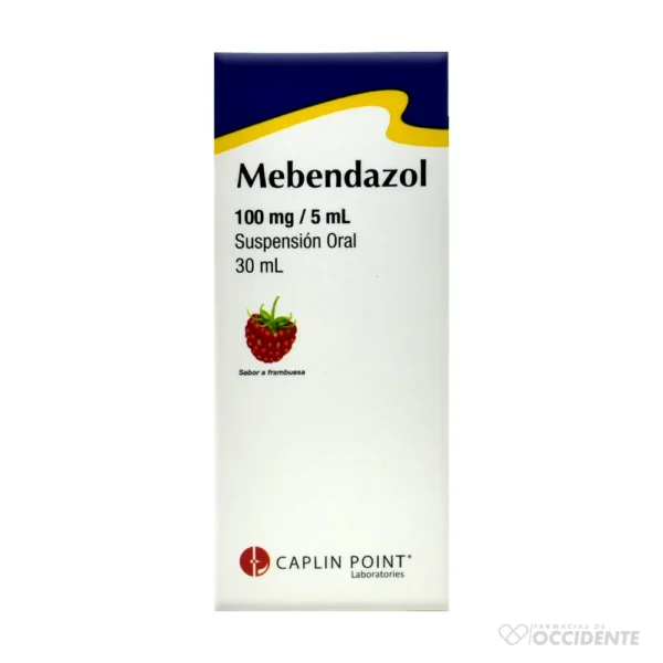 MEBENDAZOL SUSPENSION 100MG/5ML – 30ML. CAPLIN POINT