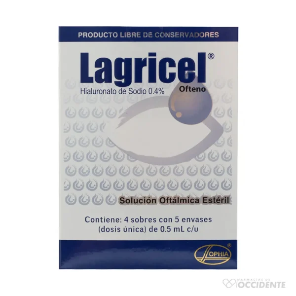 LAGRICEL PF OFTENO UNIDOSIS X 4 SOBRES CON 5 ENVASES