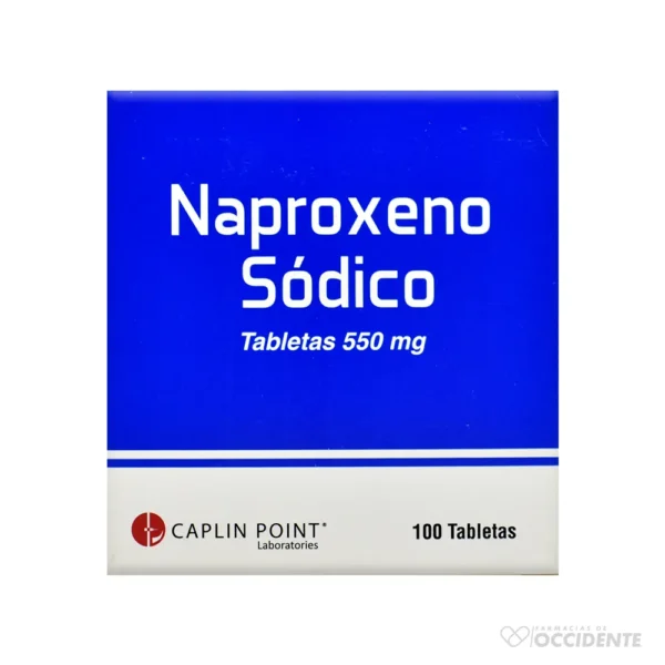 NAPROXENO SODICO TAB. 550MG X 1 TABLETA(CAJA 100). CAPLIN POINT