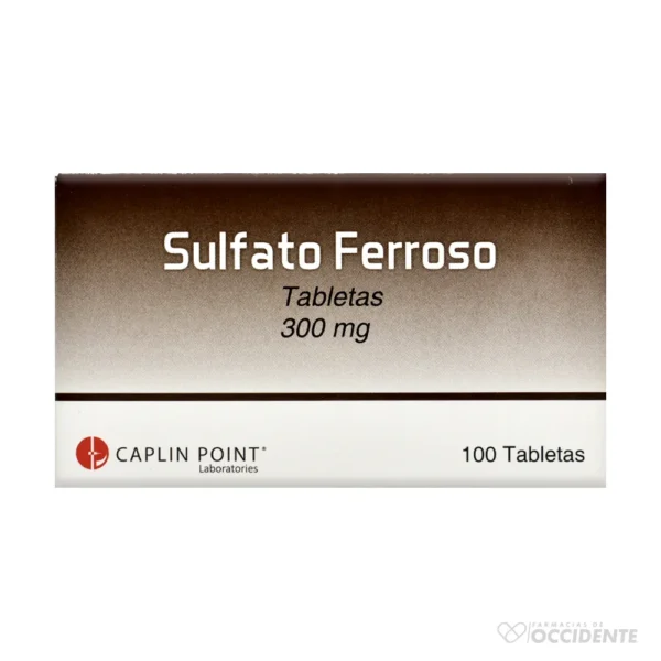 SULFATO FERROSO 300MG TAB. X 10 TABLETAS (CAJA 10 BLISTER). CAPLIN POINT