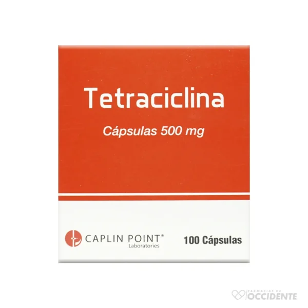 TETRACICLINA 500MG CAPS. X 10 CAPSULA (CAJA 10 BLISTER). CAPLIN POINT