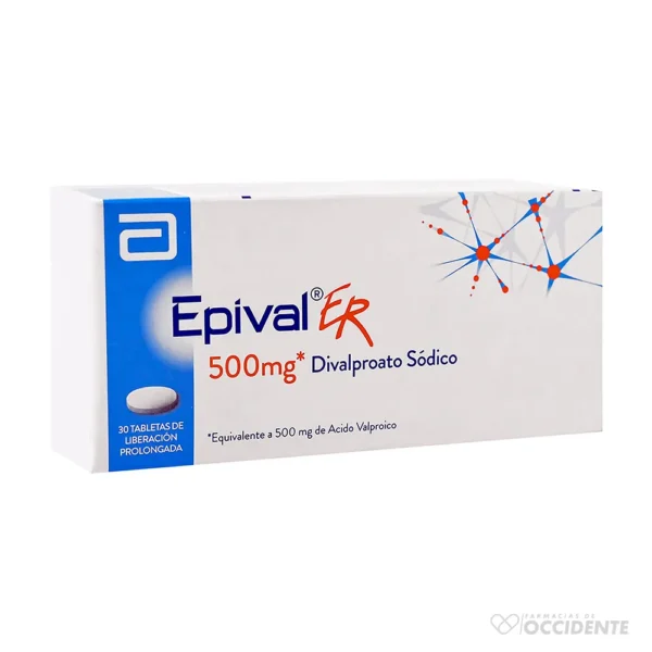 EPIVAL ER TABLETAS 500MG x 30