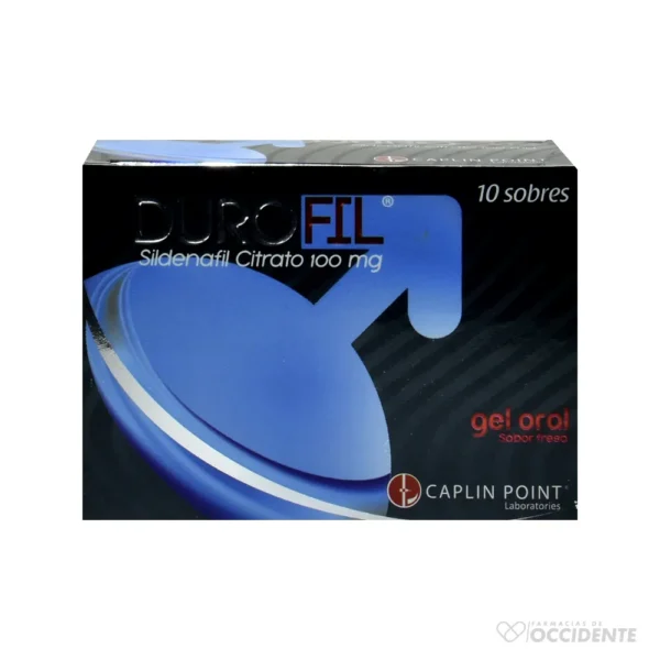 DUROFIL GEL ORAL (SILDENAFIL 100MG) X 1 SOBRE (CAJA 10 SOBRES). CAPLIN POINT