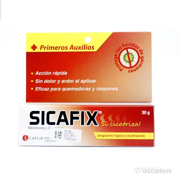 SICAFIX (neomicina y clostebol) 30g. CAPLIN POINT