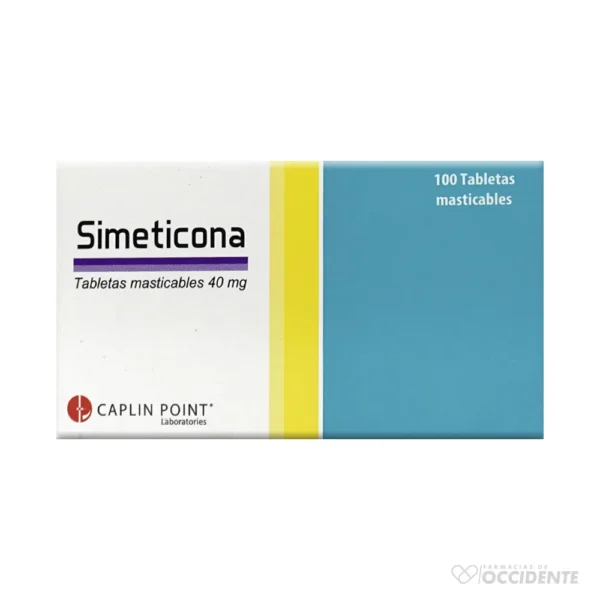 SIMETICONA TABLETA 40MG X 10 (CAJA 10 BLISTER). CAPLIN POINT