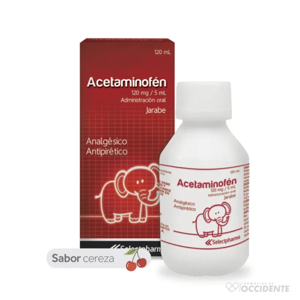 ACETAMINOFEN 120mg/5ml JARABE F120 C1 IN (SELECTPHARMA)