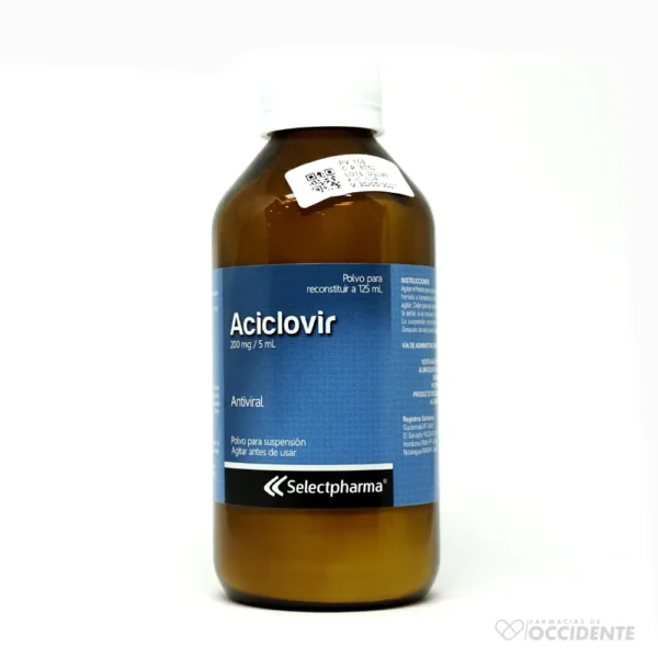 ACICLOVIR 200mg/5ml FRASCO*125 ML. SELECTPHARMA