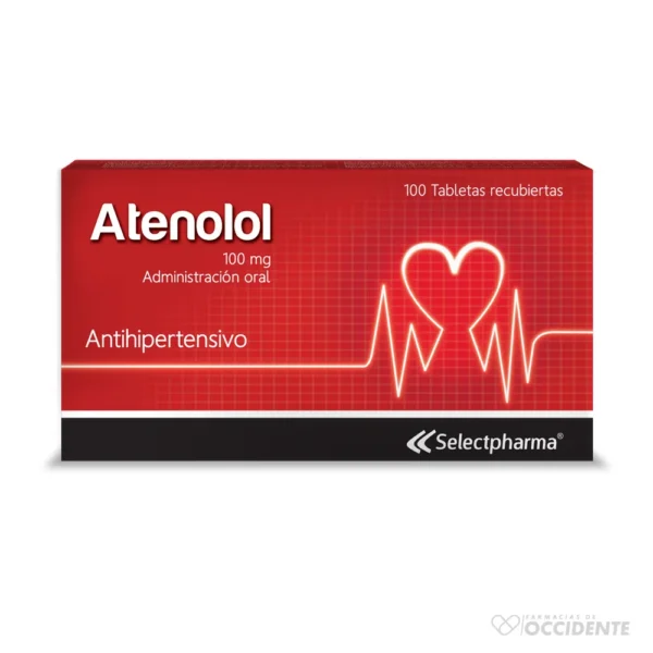 ATENOLOL 100mg X 10 (CAJA DE 10 BLISTER) (SELECPHARMA)