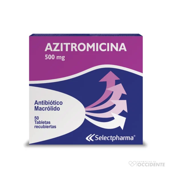 AZITROMICINA 500mg TABLETA CAJA*1 (CAJA 50) (SELECTPHARMA)