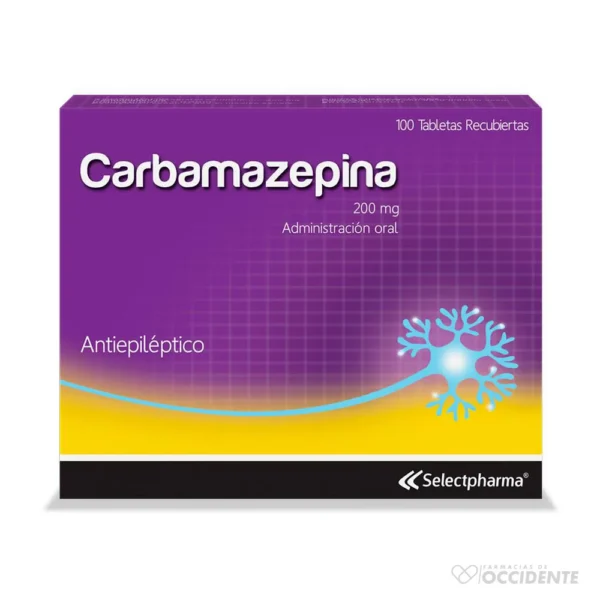 CARBAMAZEPINA 200mg TR X 10 TABLETAS (CAJA DE 10 BLISTER) (SELECTPHARMA)