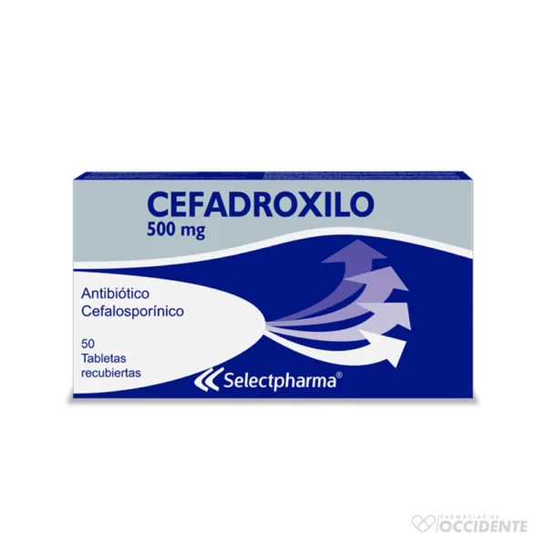 CEFADROXILO 500mg X 1 TABLETA (CAJA DE 50 TAB) (SELECTPHARMA)