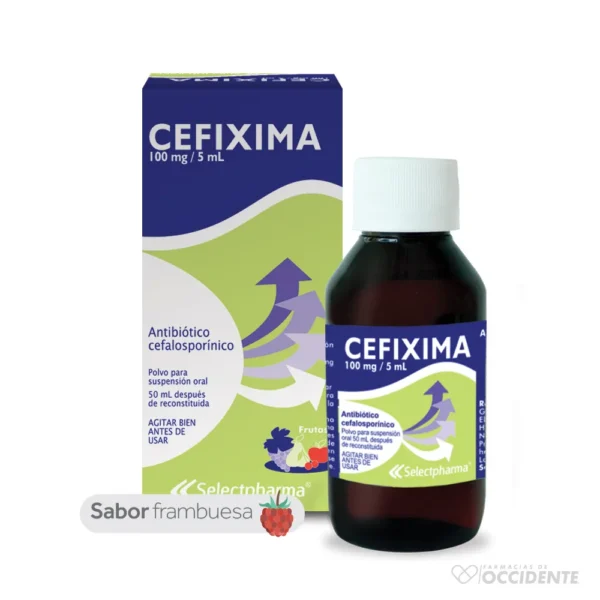 CEFIXIMA 100mg/5ml 50ML POLVO PARA SUSPENSION (SELECTPHARMA)