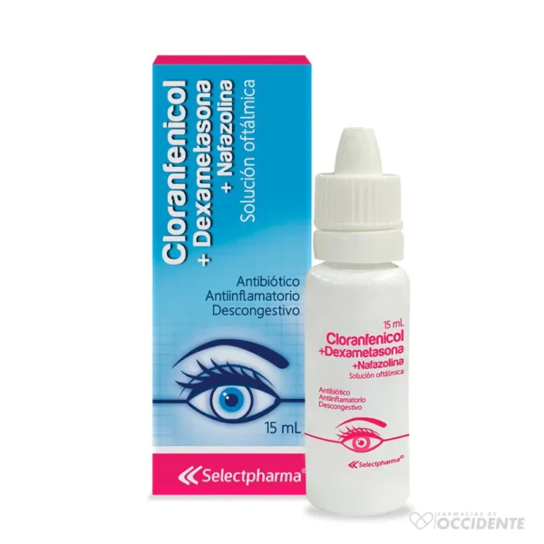 CLORANFENICOL DEXAMETASONA NAFAZOLINA SOLUCION OFTALMICA 15ML (SELECTPHARMA)