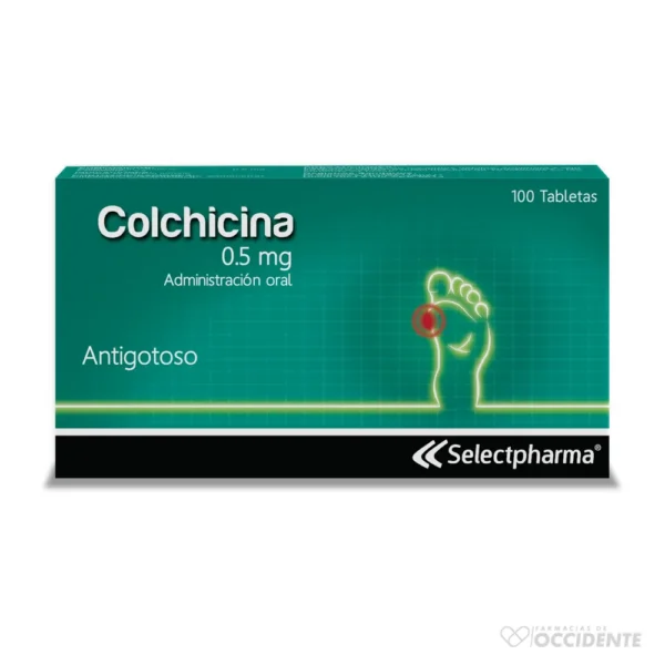 COLCHICINA 0.5mg TABLETA X 20.(CAJA DE 5 BLISTER) SELECTPHARMA