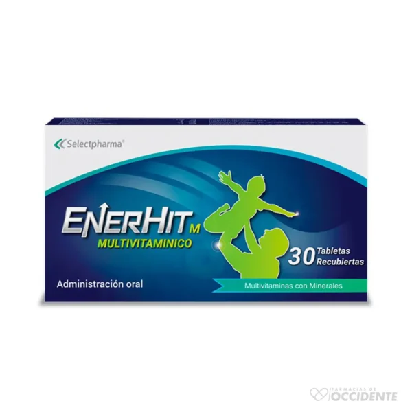 ENERHIT M (MULTIVITAMÍNICO) TABLETAS CAJA*30