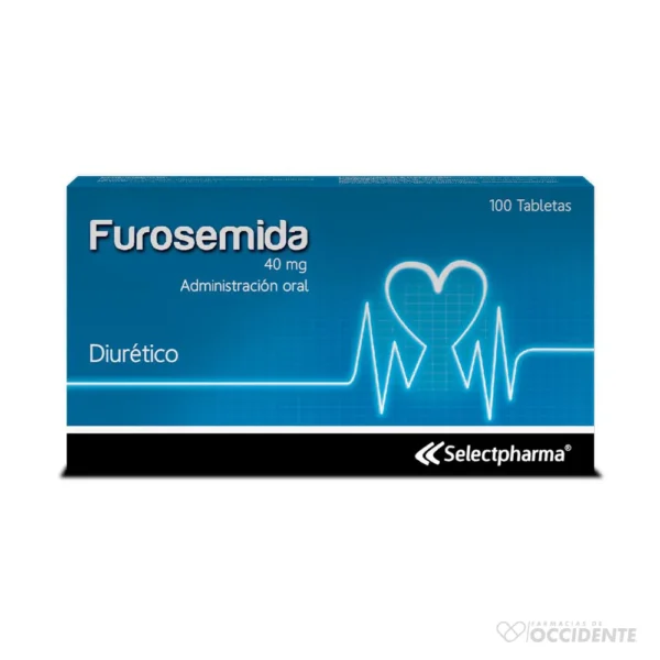 FUROSEMIDA 40mg TABLETA X 10 (CAJA DE 10 BLISTER) (SELECTPHARMA)