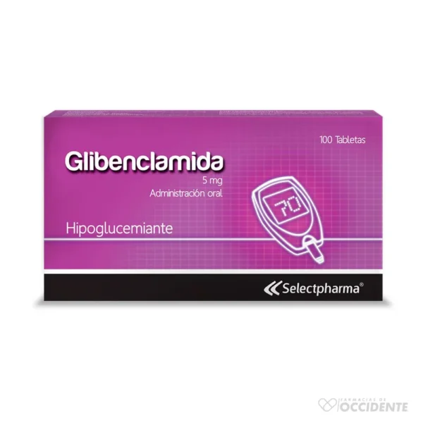 GLIBENCLAMIDA 5MG TABLETA X 20 (CAJA DE 5 BLISTER) (SELECTPHARMA)