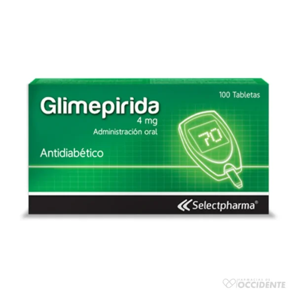 GLIMEPIRIDA 4mg TABLETA X 10 (CAJA DE 10 BLISTER) (SELECTPHARMA)