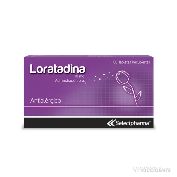 LORATADINA 10mg TABLETA x 20 (CAJA DE 5 BLISTER). SELECTPHARMA