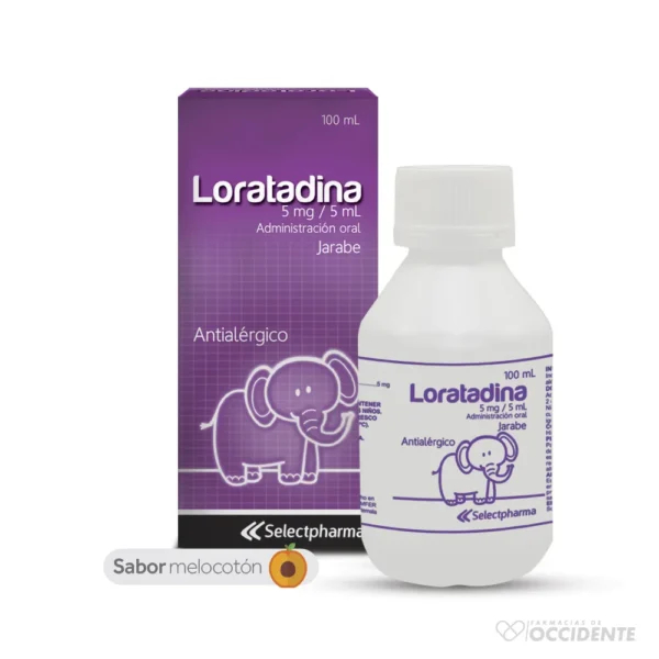 LORATADINA 5mg/5ml JARABE 100ML. SELECTPHARMA