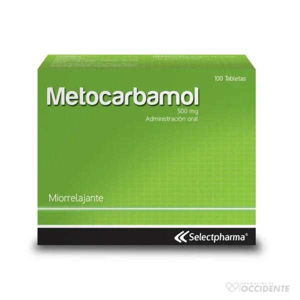 METOCARBAMOL 500mg TABLETA X 10 (CAJA DE 10 BLISTER) (SELECTPHARMA)