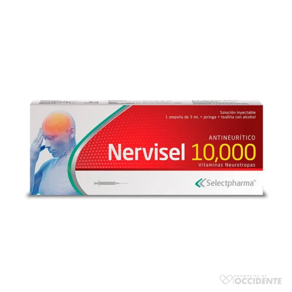 NERVISEL 10.000 AMPOLLA X 1 SUELTA (CAJA DE 25) . SELECTPHARMA