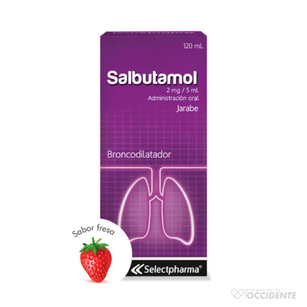 SALBUTAMOL 2mg/5ml JARABE 120ML (SELECTPHARMA)