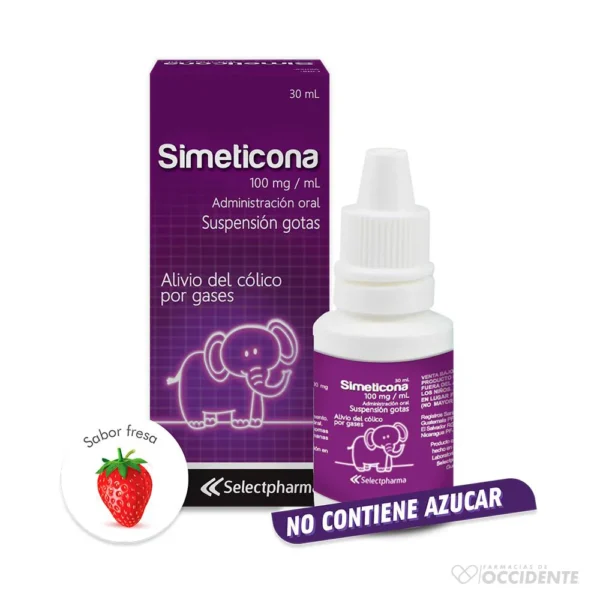 SIMETICONA 100mg/ml Susp. GOTAS 30ML. SELECTPHARMA