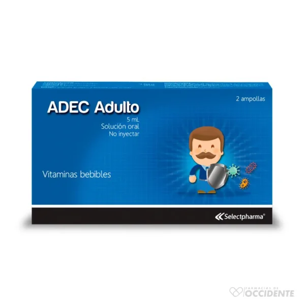 VITAMINAS BEBIBLES ADEC ADULTO CAJA*2