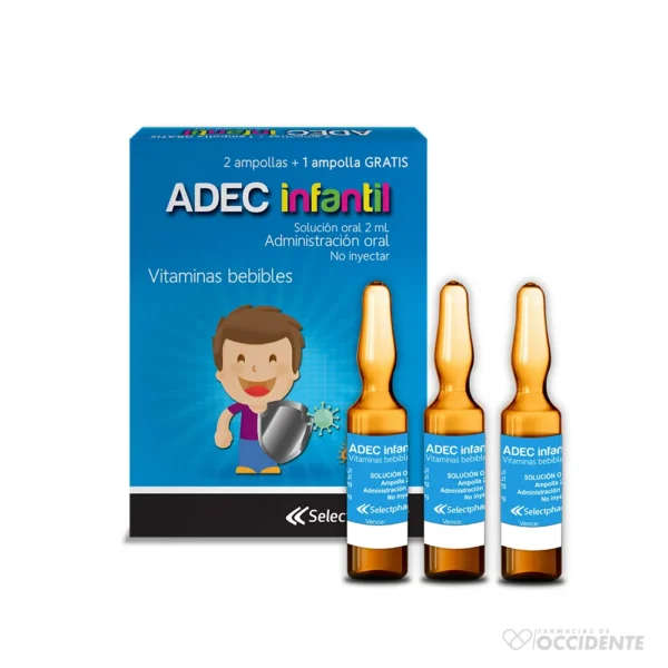 VITAMINAS BEBIBLES ADEC INFANTIL CAJA*2