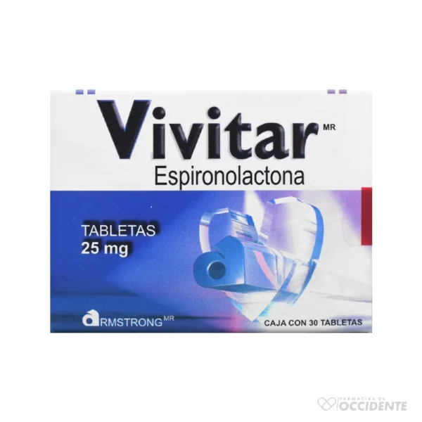 VIVITAR TABLETAS 25MG x 30